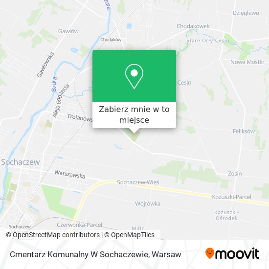 Mapa Cmentarz Komunalny W Sochaczewie