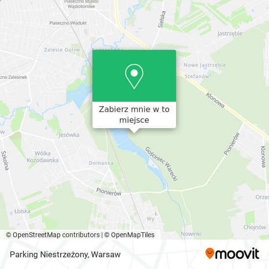 Mapa Parking Niestrzeżony