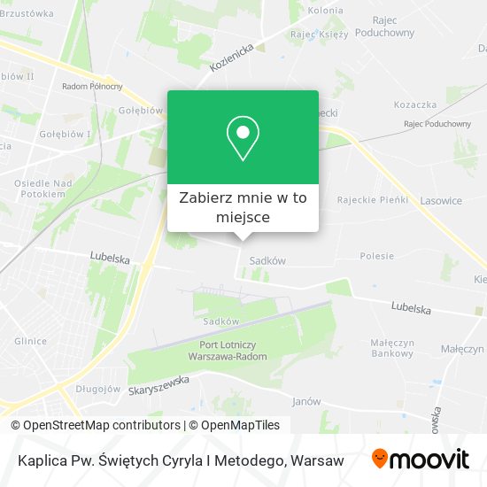 Mapa Kaplica Pw. Świętych Cyryla I Metodego