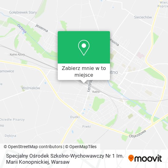 Mapa Specjalny Ośrodek Szkolno-Wychowawczy Nr 1 Im. Marii Konopnickiej