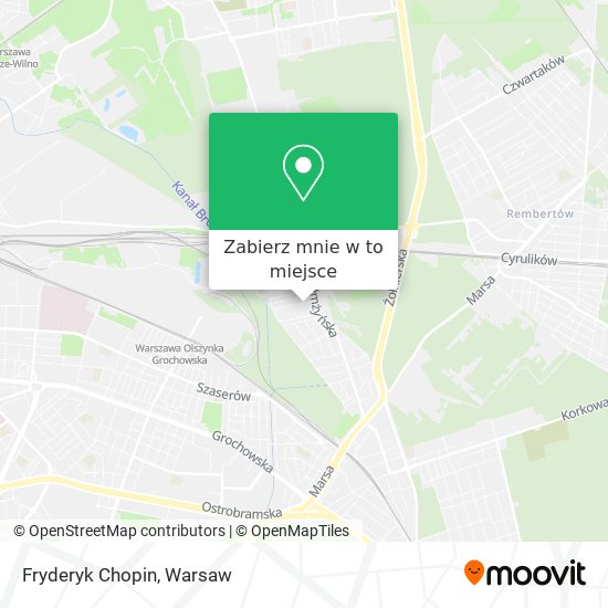 Mapa Fryderyk Chopin