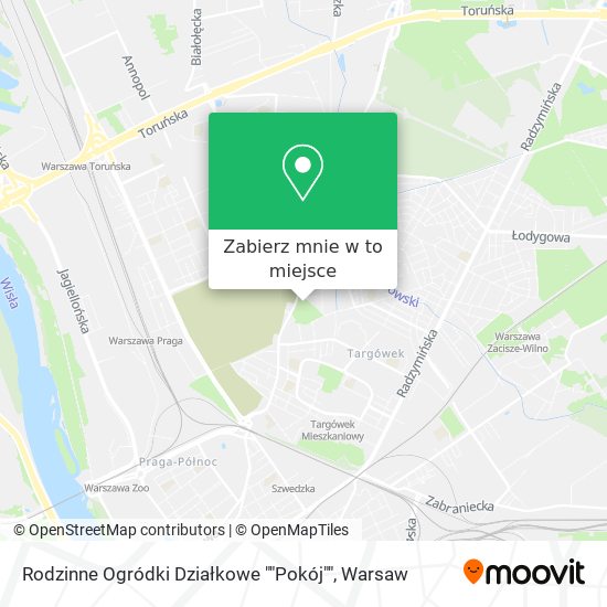 Mapa Rodzinne Ogródki Działkowe ""Pokój""