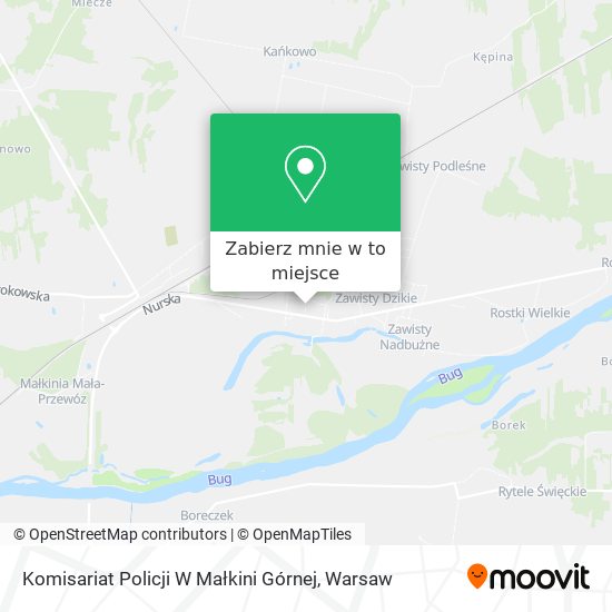 Mapa Komisariat Policji W Małkini Górnej