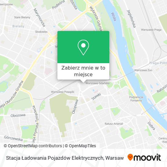 Mapa Stacja Ładowania Pojazdów Elektrycznych