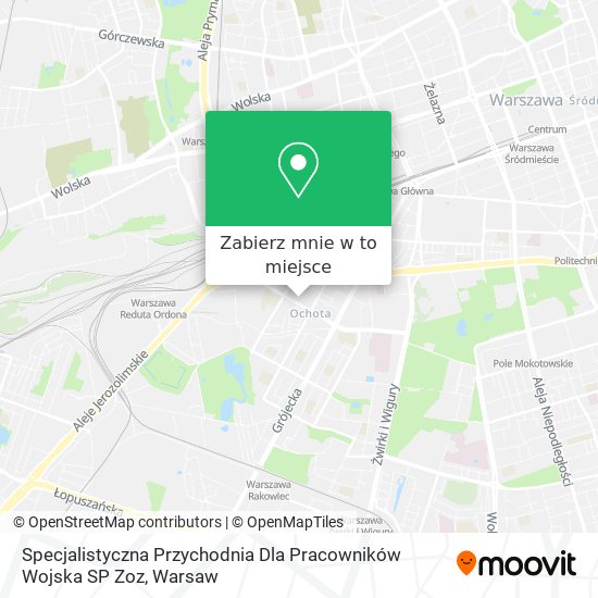 Mapa Specjalistyczna Przychodnia Dla Pracowników Wojska SP Zoz