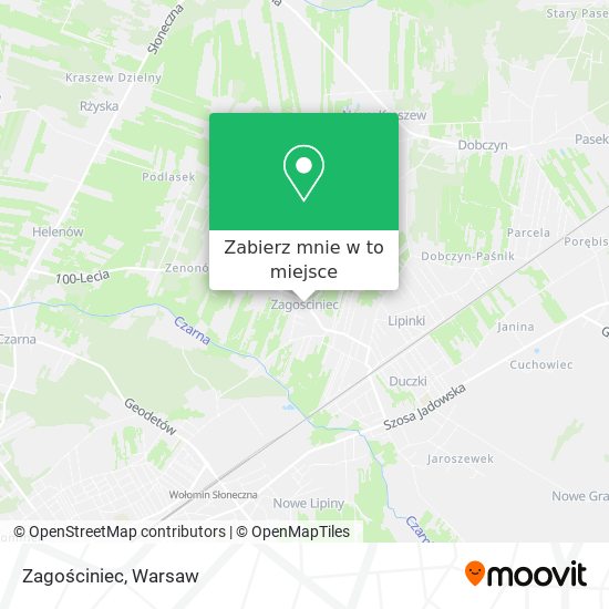 Mapa Zagościniec