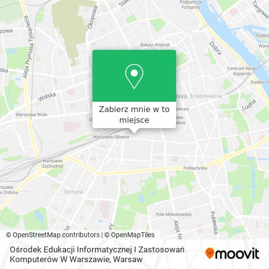 Mapa Ośrodek Edukacji Informatycznej I Zastosowań Komputerów W Warszawie