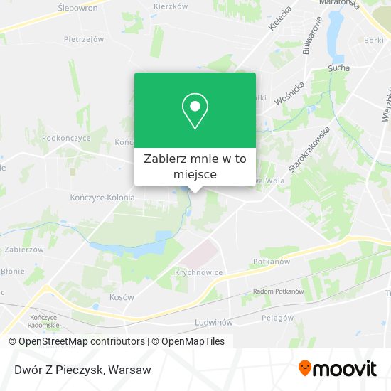 Mapa Dwór Z Pieczysk