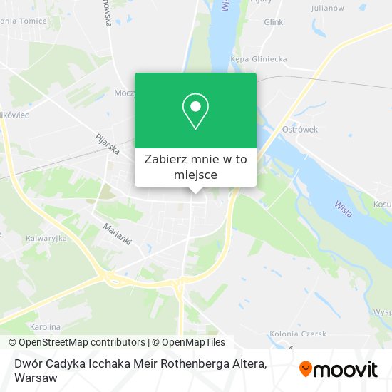 Mapa Dwór Cadyka Icchaka Meir Rothenberga Altera