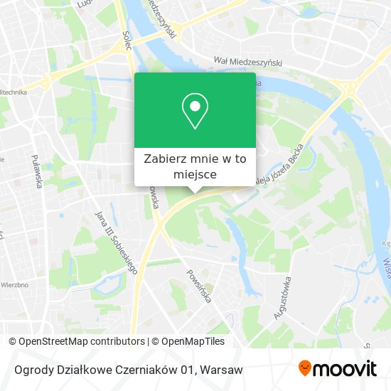 Mapa Ogrody Działkowe Czerniaków 01