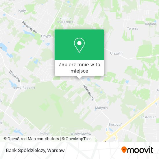 Mapa Bank Spółdzielczy