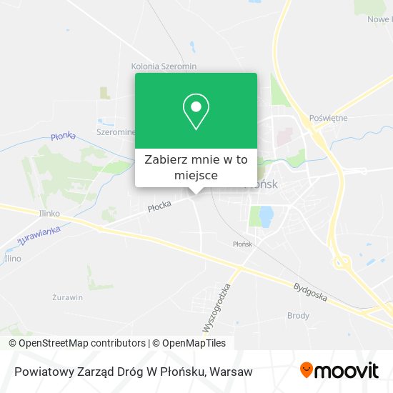 Mapa Powiatowy Zarząd Dróg W Płońsku