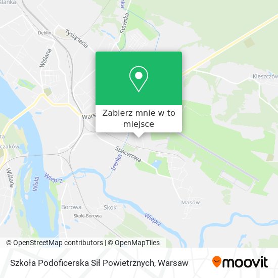 Mapa Szkoła Podoficerska Sił Powietrznych