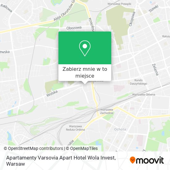 Mapa Apartamenty Varsovia Apart Hotel Wola Invest