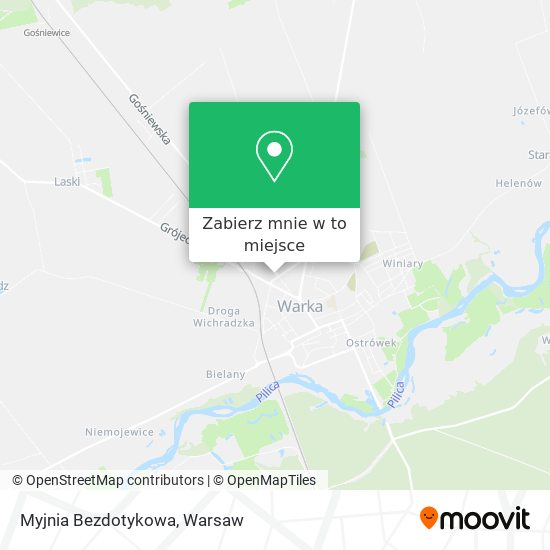 Mapa Myjnia Bezdotykowa