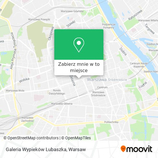 Mapa Galeria Wypieków Lubaszka