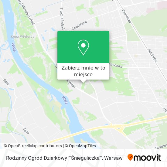 Mapa Rodzinny Ogród Działkowy ""Śnieguliczka""