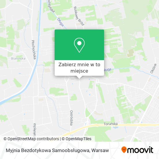 Mapa Myjnia Bezdotykowa Samoobsługowa