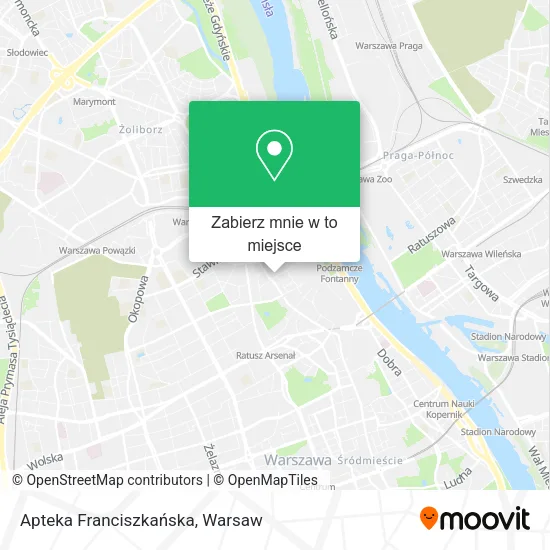 Mapa Apteka Franciszkańska