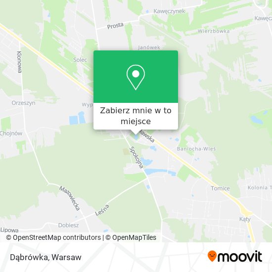 Mapa Dąbrówka