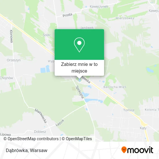 Mapa Dąbrówka