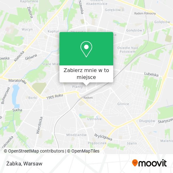 Mapa Żabka