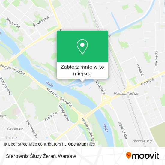 Mapa Sterownia Śluzy Żerań