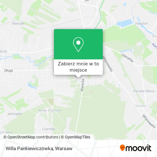 Mapa Willa Pankiewiczówka