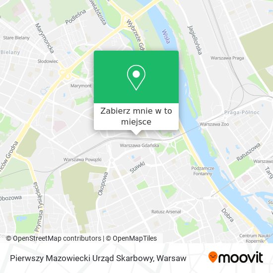 Mapa Pierwszy Mazowiecki Urząd Skarbowy