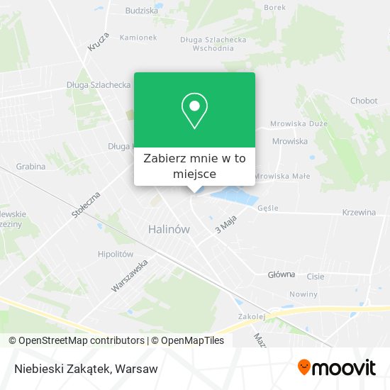 Mapa Niebieski Zakątek