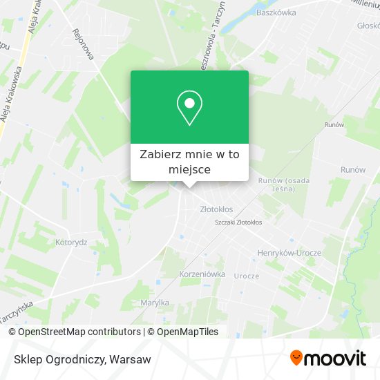 Mapa Sklep Ogrodniczy