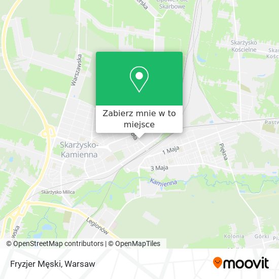 Mapa Fryzjer Męski