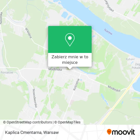 Mapa Kaplica Cmentarna