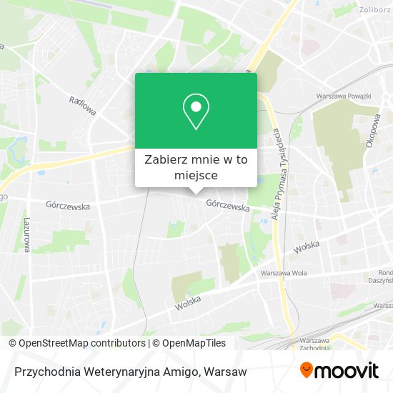 Mapa Przychodnia Weterynaryjna Amigo