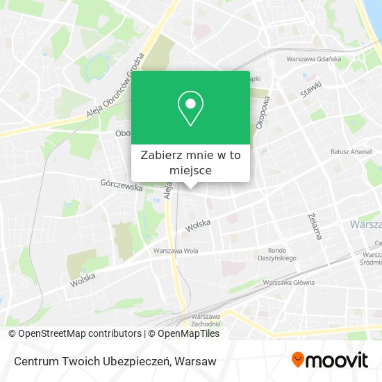 Mapa Centrum Twoich Ubezpieczeń