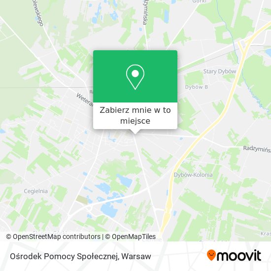 Mapa Ośrodek Pomocy Społecznej