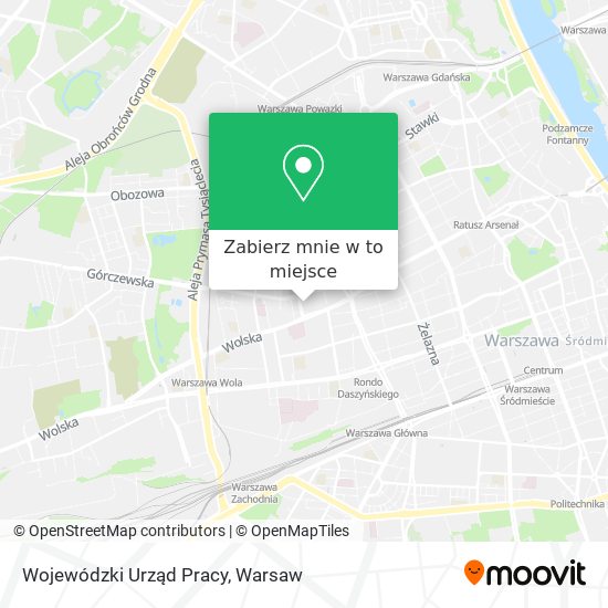 Mapa Wojewódzki Urząd Pracy