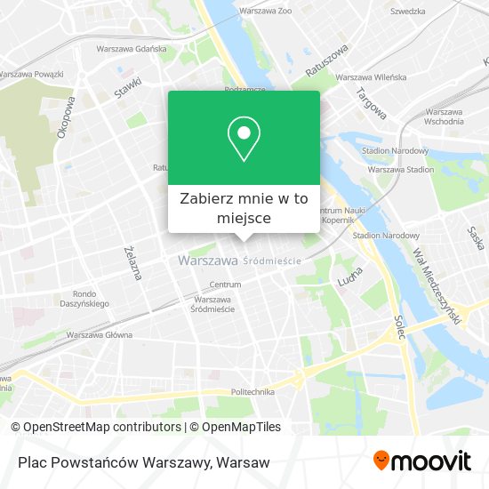 Mapa Plac Powstańców Warszawy