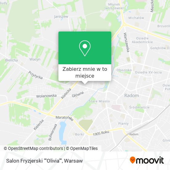 Mapa Salon Fryzjerski ""Olivia""