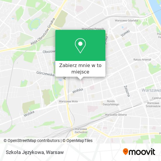 Mapa Szkoła Językowa