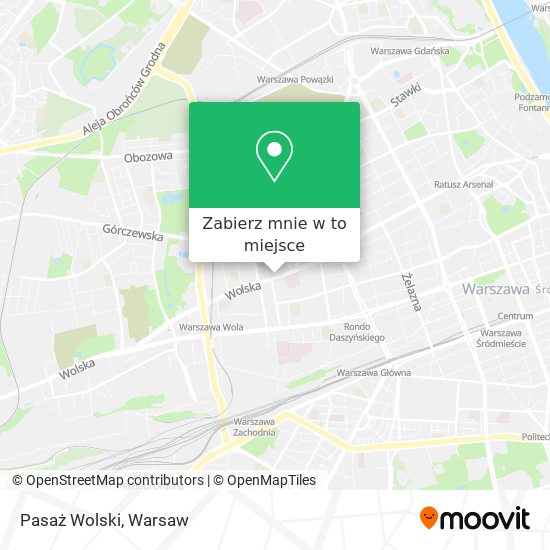 Mapa Pasaż Wolski