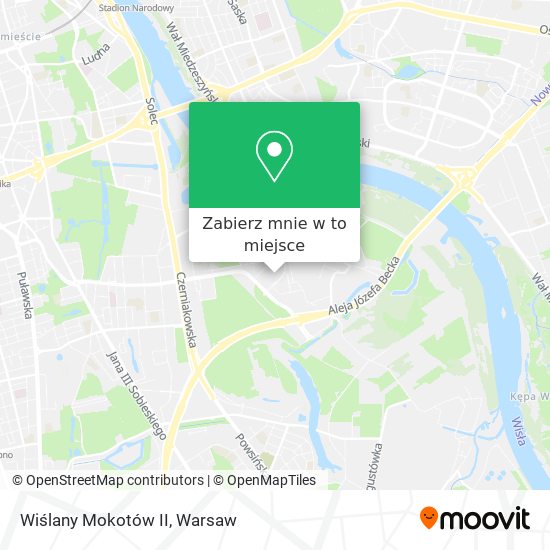 Mapa Wiślany Mokotów II