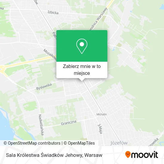 Mapa Sala Królestwa Świadków Jehowy