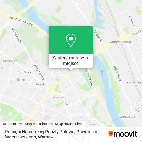 Mapa Pamięci Harcerskiej Poczty Polowej Powstania Warszawskiego