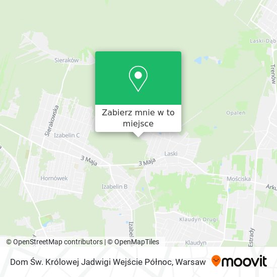 Mapa Dom Św. Królowej Jadwigi Wejście Północ