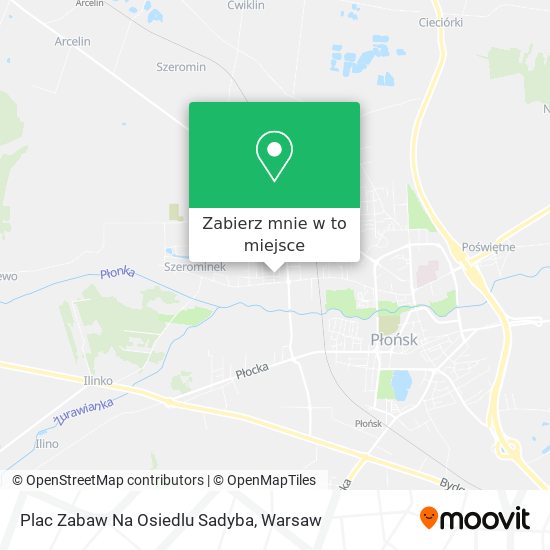 Mapa Plac Zabaw Na Osiedlu Sadyba