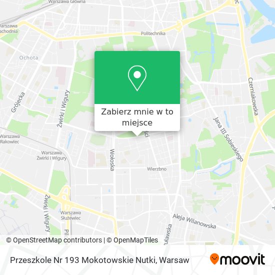 Mapa Przeszkole Nr 193 Mokotowskie Nutki