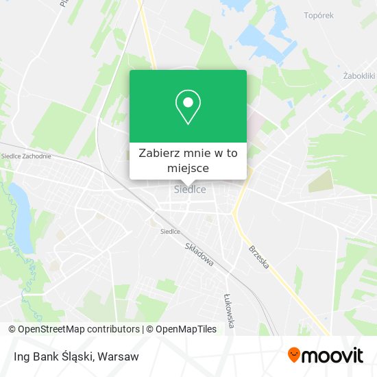 Mapa Ing Bank Śląski