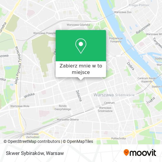 Mapa Skwer Sybiraków