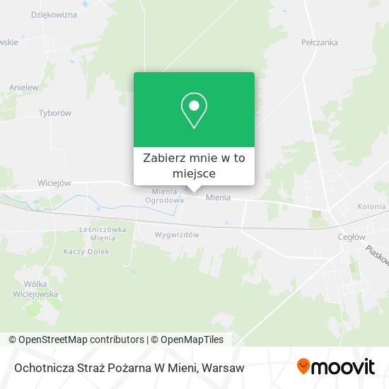 Mapa Ochotnicza Straż Pożarna W Mieni